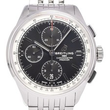 BREITLING Premier A13315 Chronograph black Dial Automatic Men's Watch A#146622