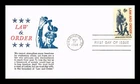 US COVER LAW AND ORDER FIRST DAY ISSUE KHOL KRAFT CACHET