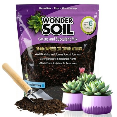 | Organic Cactus & Succulent Soil Mix (12 Quarts) | Fast Draining Living Coco...