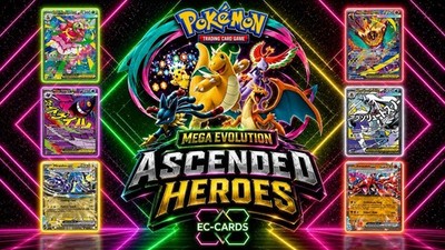 Ascended Heroes Pokémon cards,Poke Ball reverse holo,Ex ,Ultra Rare, English