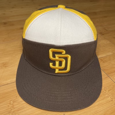 Melonwear Official San Diego Padres Mitel Panel Color Block Promo Snapback Hat