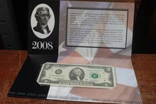 2008 SINGLE NOTE 2 DOLLAR BILL FEDERAL RESERVE BANK OF CLEVELAND