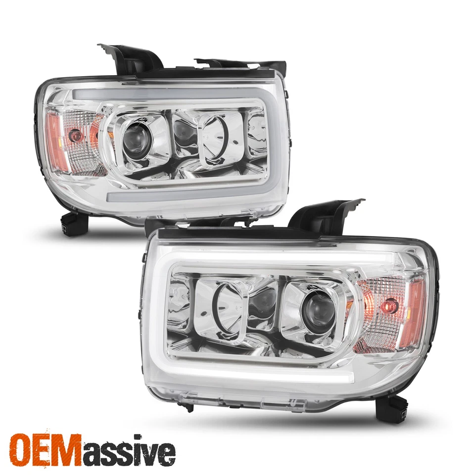 Faros proyectores barra de luz LED izquierda + derecha GMC Canyon 2015-2022 15-22 Foto 3 de 4