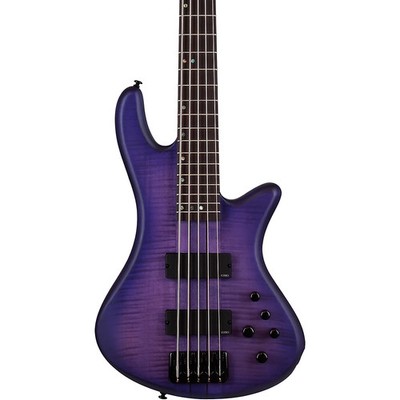 Schecter Limited-Edition Stiletto Studio-5 5-String Bass Transparent Purple Brst