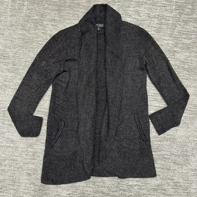 Barefoot Dreams Cardigan Womens Medium Gray CozyChic Lite Open 