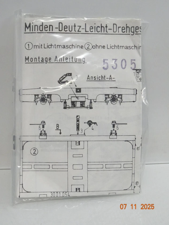 ADE H0 5305 Minden-Deutz-Leicht-Drehgestelle in OVP JL4225