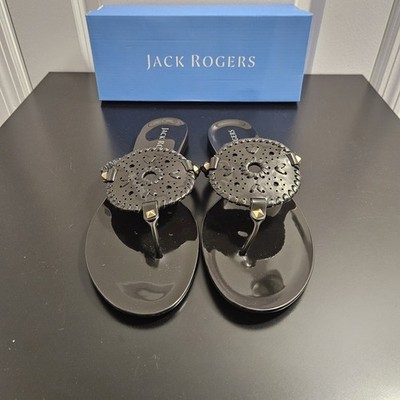 NIB Women's Jack Rogers Georgica Studded Slip-On Jelly Flip Flop Sandals Size 11