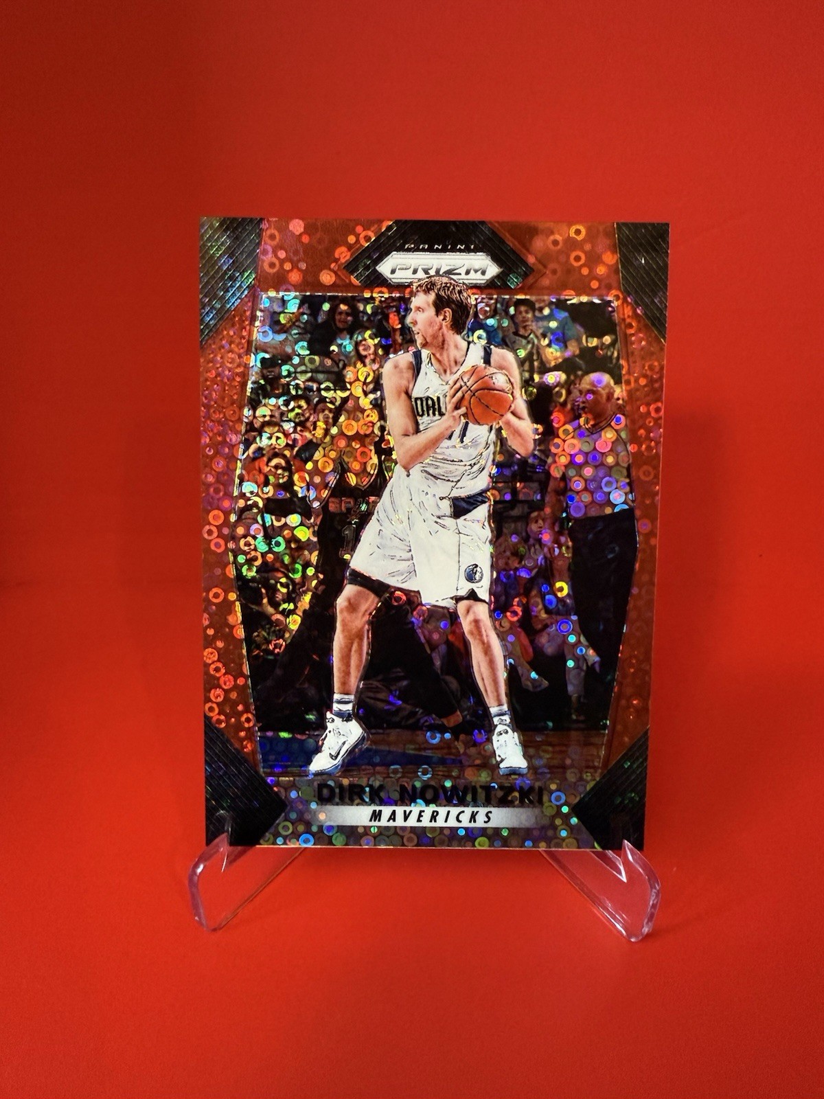 2017-18 Panini Prizm - Dirk Nowitzki #91 Red Fast Break Prizm /125