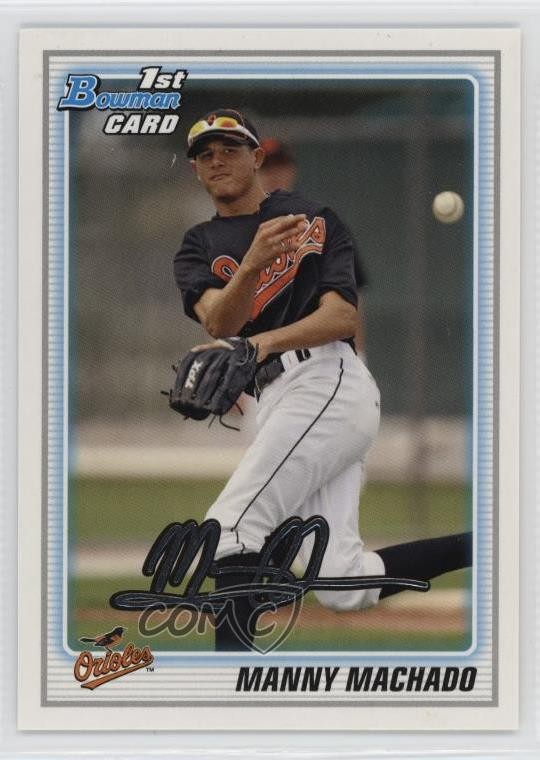 2010 Bowman Draft Draft Picks Manny Machado #BDPP80 0dj8