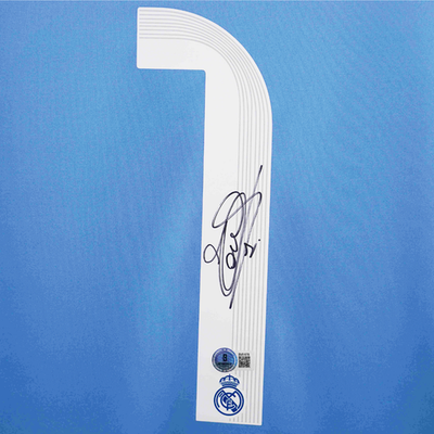Thibaut Courtois Signed Real Madrid Soccer Jersey #1 with Beckett