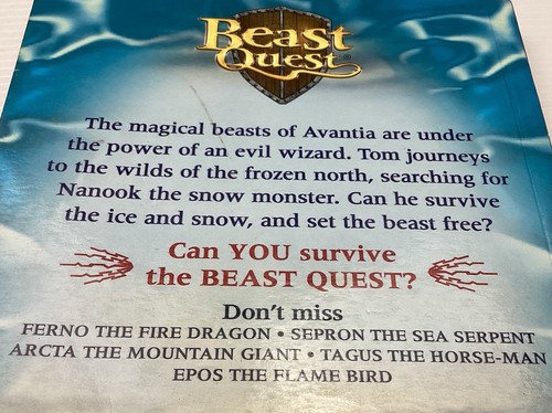 Beast Quest Bundle Complete Book Of Beasts w Cards & Nanook Snow Monster Fantasy - Picture 6 of 24