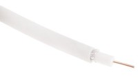Kabel Koncentryczny, 100M, RG6, Polichlorek Winylu Pvc, BiałY Bez ZakońCzenia Be