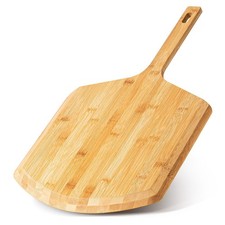 Pizza Peel 16 Inch, Natural Bamboo Pizza Peel Pizza Paddle Spatula Oven Acces...