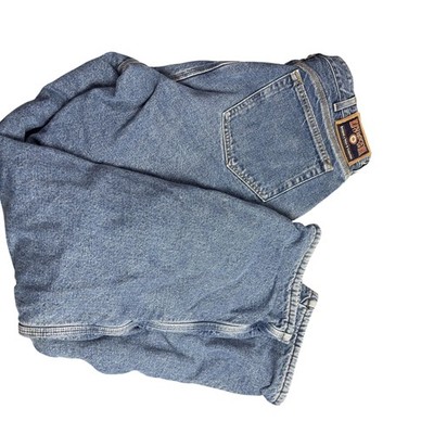 Duluth Trading Jeans Mens 40x30 Blue Fleece Lined Workwear Winter