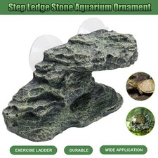 Turtle Basking Platform Climbing Ramp Shale Reptiles Stone Aquarium Rock Decor