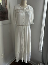 Reformation Ivory Woodson Dress Size 8 NWT