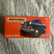 Matchbox 1948 Willys Jeepster Blue Diecast Car 164 10100 Unopened Box