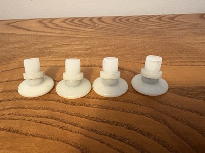 Four  (4) Used Herman Miller Fiberglass Chair Glides