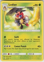 Ledian 10/147 Burning Shadows Rare Non-Holo