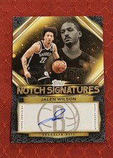 2025-26 Topps - Jalen Wilson Topps Notch Signatures  Auto #TNS-JW Brooklyn Nets 