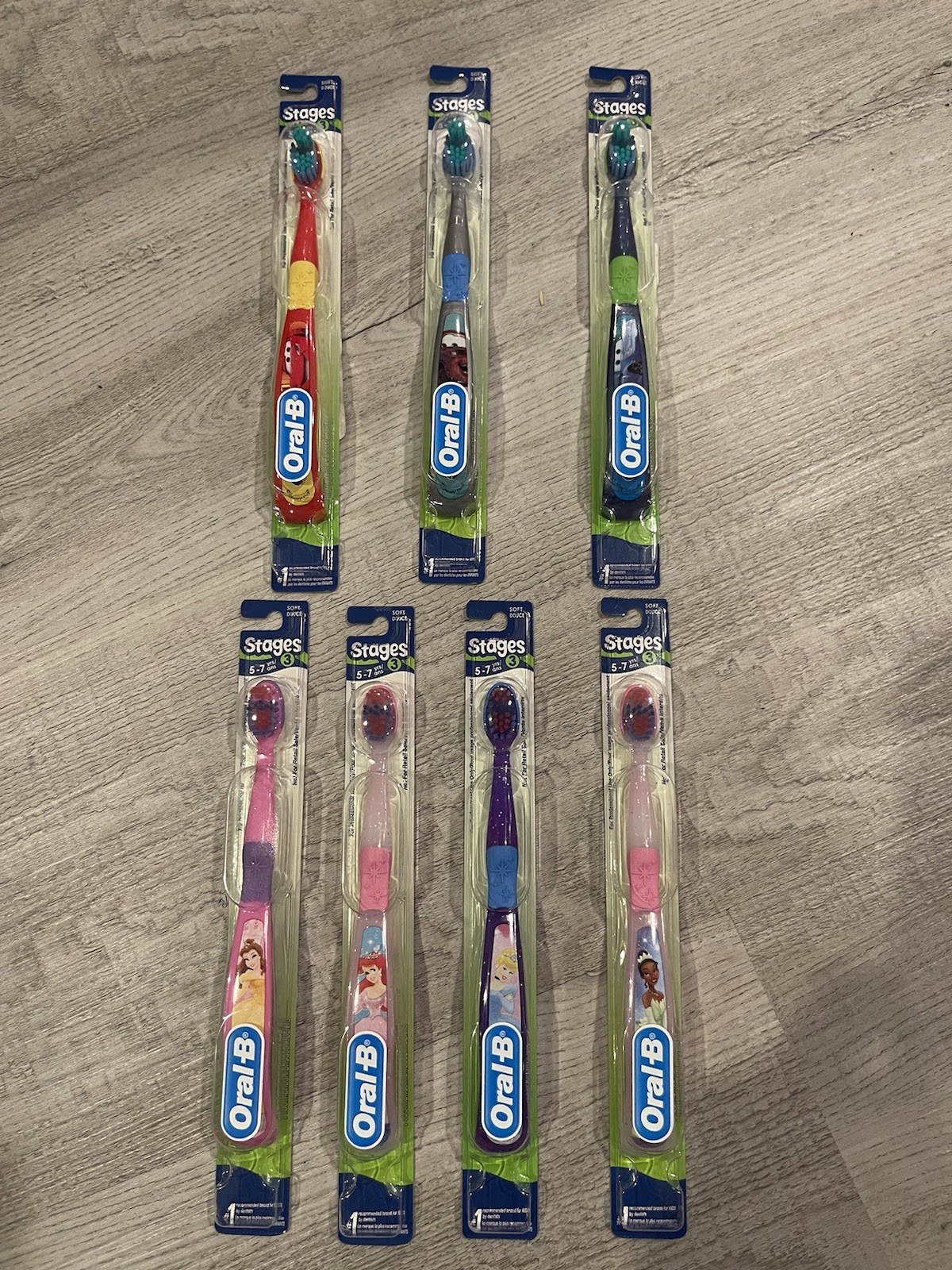 With Disney Cars And Princesses Set Of 7 5-7 Yrs