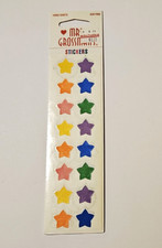 Mrs. Grossman's Stickers Lot of 3 Strips Brand New in Package  Confetti Stars 