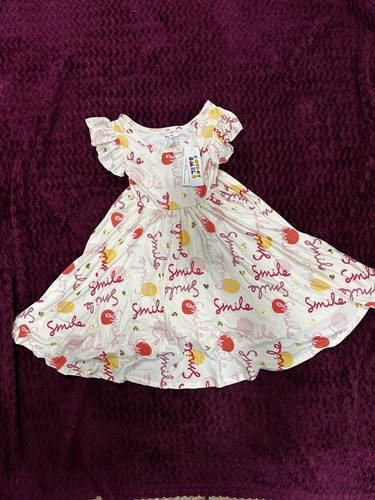 Dot Dot Smile Dress 7 Cream Smile - Picture 2 of 2