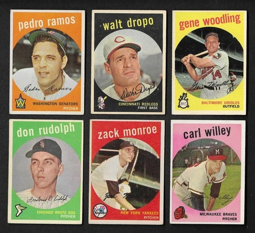 1959 Topps Baseball: OFF GRADE Choose Your Card (#001 - #199) FREE SHIPPING! - product listing photo