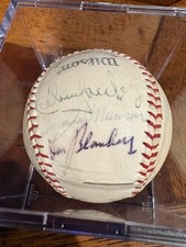 1973 New York Yankees Autographed Official All Star Baseball Thurman Munson