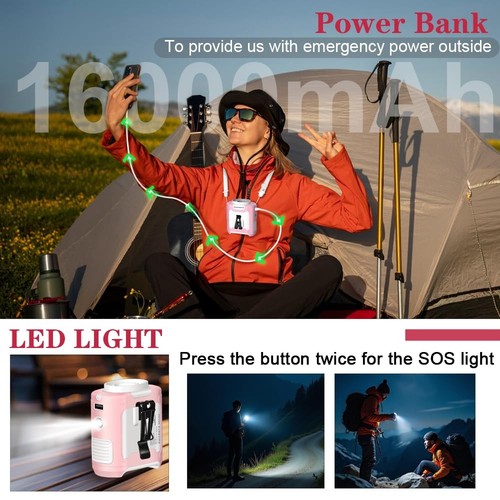 2024 Upgrade 10000mAh Waist Clip Portable Personal Body Fan - Powerful Upto 4... - Picture 4 of 6