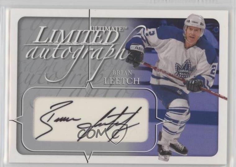 2003-04 ITG Ultimate Memorabilia 4th Edition 5/19 Brian Leetch #139 Auto HOF 2d8