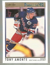 1991-92 OPC Premier #11 Tony Amonte RC Rookie Card. rookie card picture