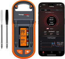 Thermopro Tempspike plus 600Ft Wireless Meat Thermometer with 2 Color-Coded Prob