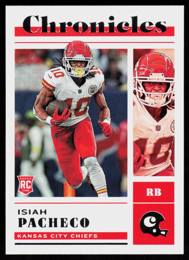 2022 Panini Chronicles Isiah Pacheco #36 FOOTBALL CARD KC Chiefs RC