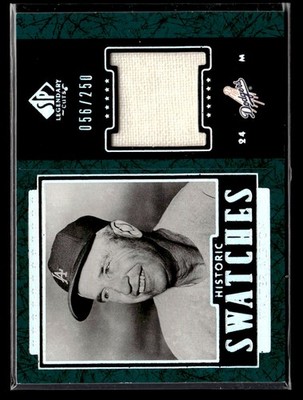 Walter Alston 2003 SP Legendary Cuts HistoricSwatches Green LL SN #WA LA Dodgers