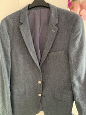 Mens Remus Uomo Blazer -44R - Slim Fit - Pure Wool And Silk