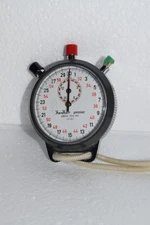 Vintage Hanhart Premier Stopwatch 3 Button Shockproof 1/10 Sec 7016 145 Germany