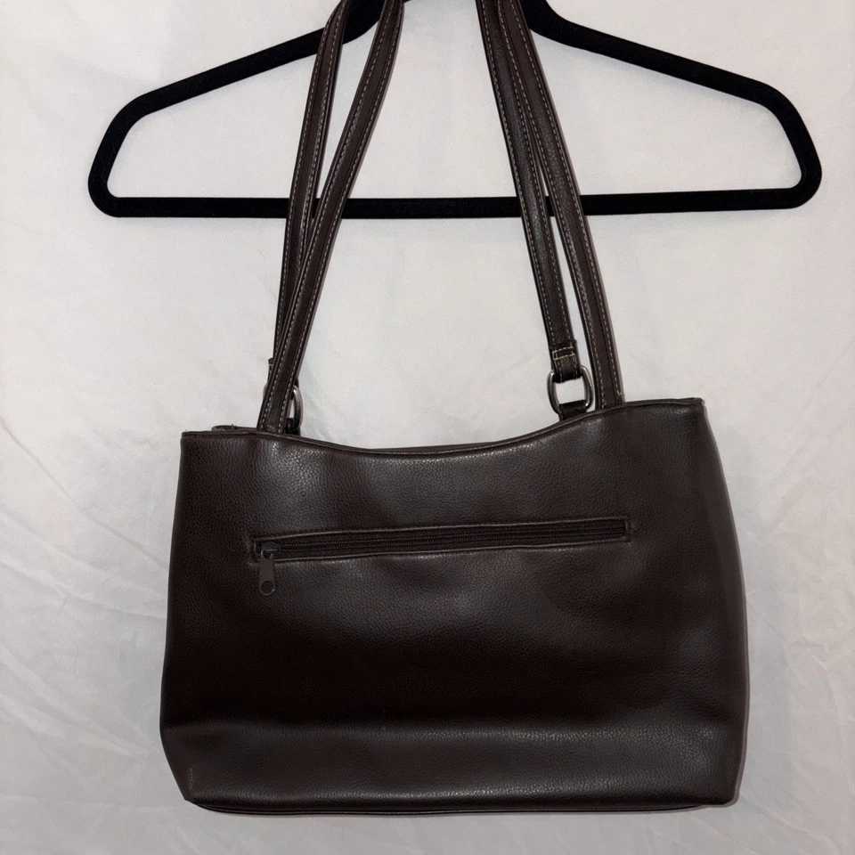 Havana Jack’s Café Bolso de Mano Marrón 13” Largo 9” Alto 4” Ancho Adjunto Llavero Foto 4 de 4