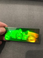 1 Hologramm, Auto Oldtimer Kfz Rennwagen, Holographie 3D, (SH-4)