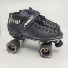 Riedell Carrera Speed Skate Leather Quad Roller Skates Men's Size 9 Suregrip