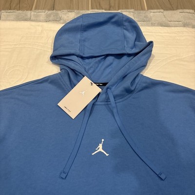 Nike Air Jordan Medium Flight Hoodie North Carolina Blue Premium FV8606-469 NWT