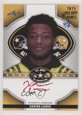 2015 Leaf US Army All-American Bowl Tour 4/6 Xavier Lewis #TA-XL1 Auto 1b8