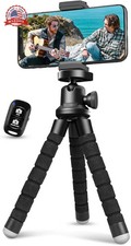 Flexible Phone Tripod with Wireless Remote Clip for Vlogging Selfie