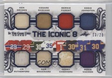 2020 Leaf ITG Used The Iconic 8 Relics 13/20 Ken Dryden Jim Rutherford HOF ig4