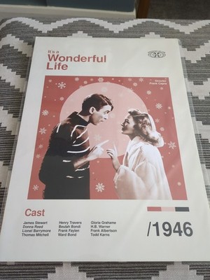 IT'S A WONDERFUL LIFE FILM POSTER DRUCK KARTE HINTERLEGT NEU VERSIEGELT 30x42CMS