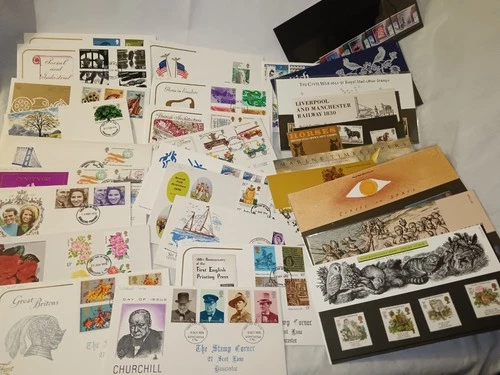 British Royal Mint Stamps Original Mint Condition Packs & Various FDC Job lot #3