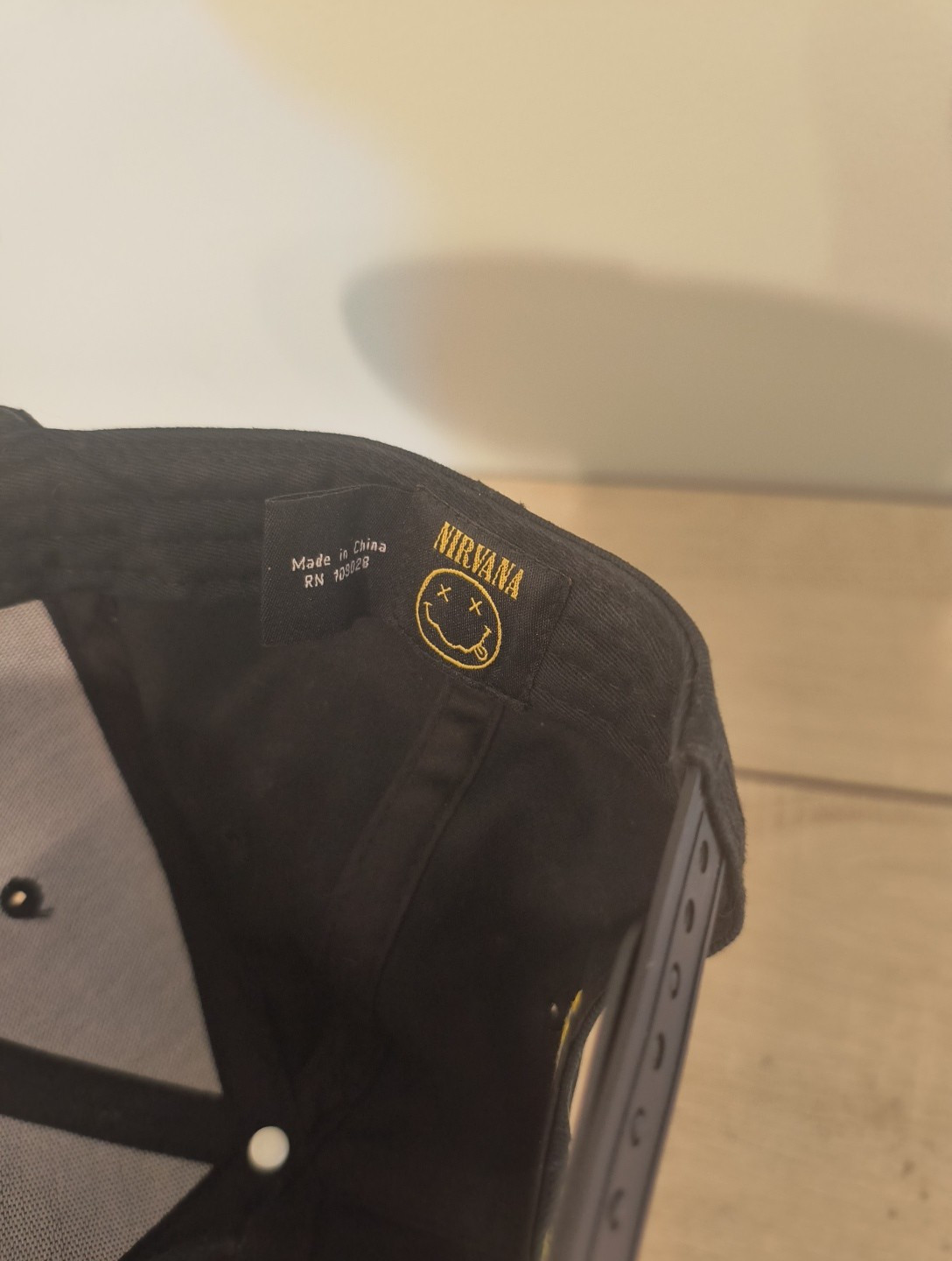 Nirvana Nevermind Smiley Face Hat Cap Strap Back … - image 3