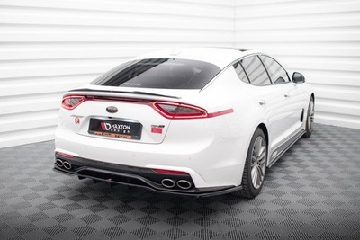 Street+ Mittlerer Diffusor RACE Heck Ansatz passend für Kia Stinger Mk1 schwarz