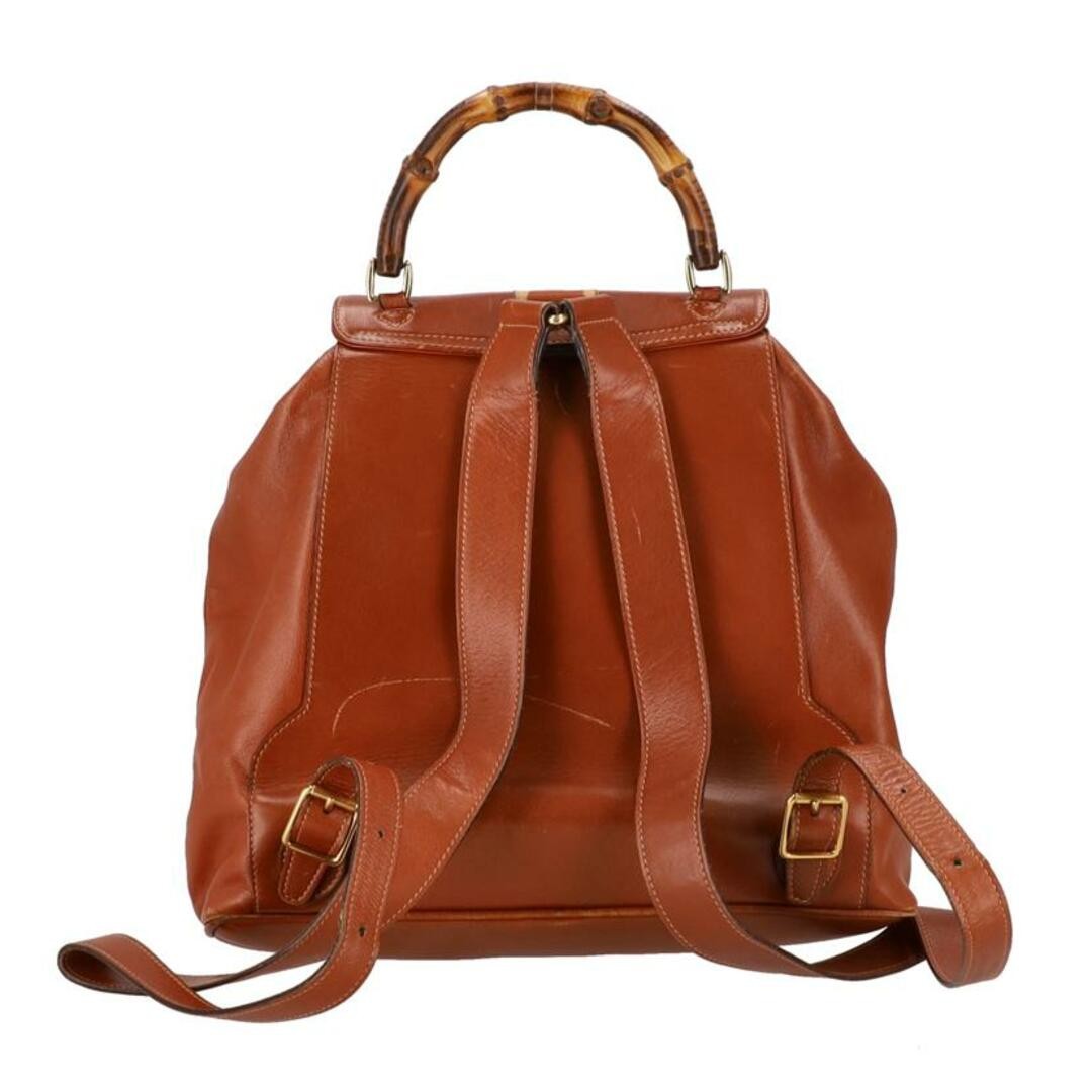 Gucci Bamboo Rucksack Women's Leather Backpack AB Used Gray thumbnail 2