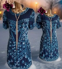 frock & frill Asos blue beaded sequin 20s Occasion gatsby evening Mini dress 10